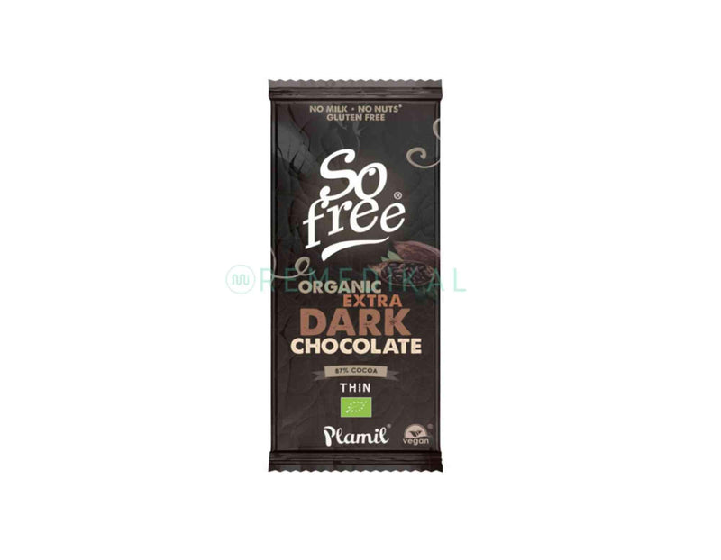 TABLETA CHOCOLATE EXTRA NEGRO ORGANIC 80G SO FREE