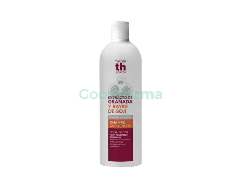 Th pharma, champú, cabello, granada, goji, antioxidante, regenerador 